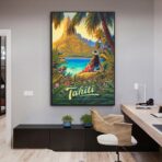 vintage tahiti poster 1