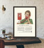 vintage telephone poster