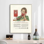 vintage telephone poster