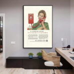 vintage telephone poster