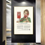 vintage telephone poster