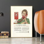 vintage telephone poster