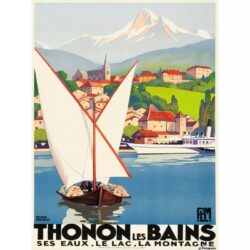 vintage poster thonon