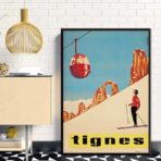vintage poster tignes