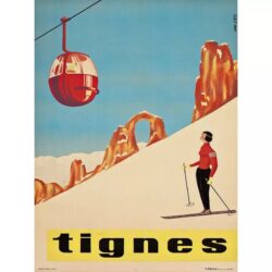 vintage poster tignes