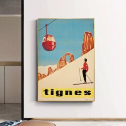 vintage poster tignes