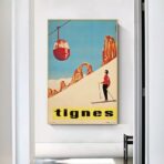 vintage poster tignes