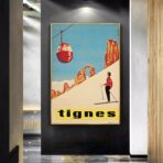 vintage poster tignes