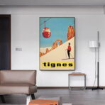 vintage poster tignes