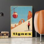 vintage poster tignes
