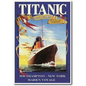 poster vintage titanic