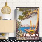 vintage poster toulon