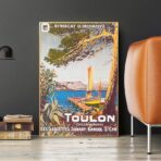 vintage poster toulon