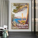vintage poster toulon