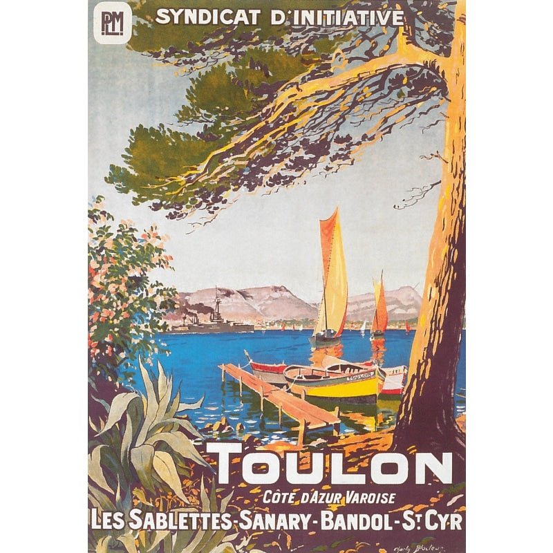 vintage poster toulon vintage poster toulon