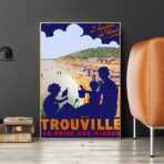 vintage trouville poster