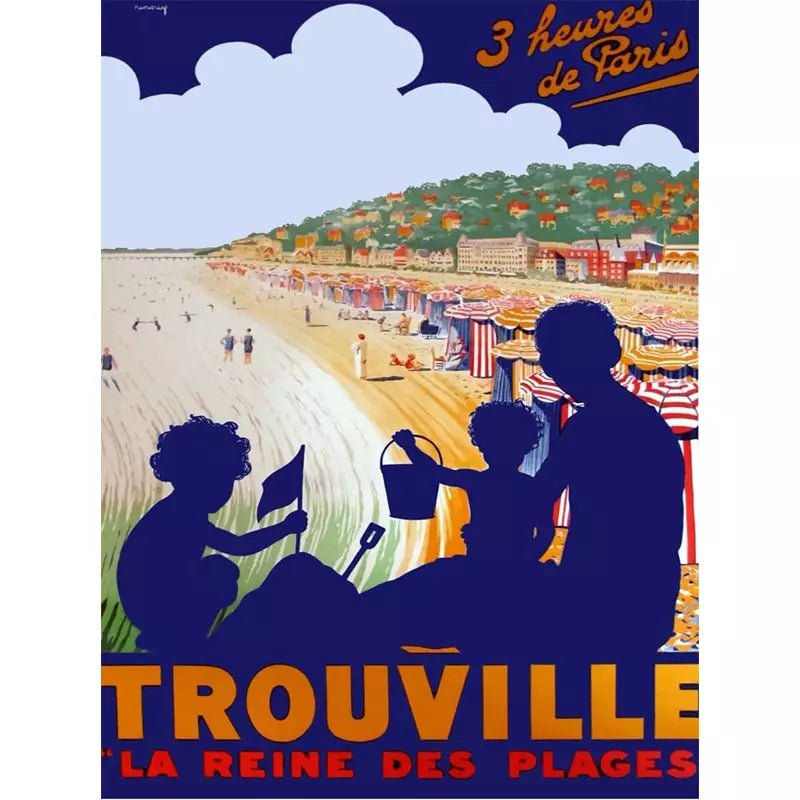 vintage trouville poster vintage trouville poster
