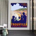 vintage trouville poster