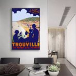 vintage trouville poster