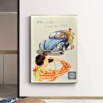 vintage volkswagen poster