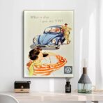vintage volkswagen poster