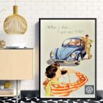 vintage volkswagen poster