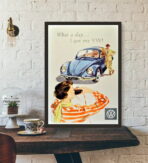 vintage volkswagen poster