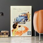 vintage volkswagen poster