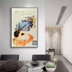 vintage volkswagen poster