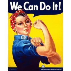 vintage we can do it poster