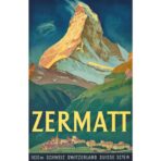 vintage poster zermatt