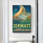 vintage poster zermatt