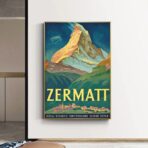vintage poster zermatt