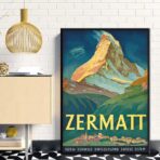 vintage poster zermatt