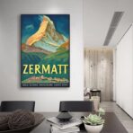 vintage poster zermatt