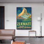 vintage poster zermatt