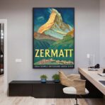vintage poster zermatt