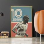 vintage zidane poster