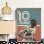 vintage zidane poster