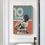 vintage zidane poster