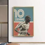 vintage zidane poster