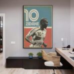 vintage zidane poster