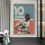 vintage zidane poster