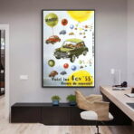 vintage car poster