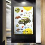 vintage car poster