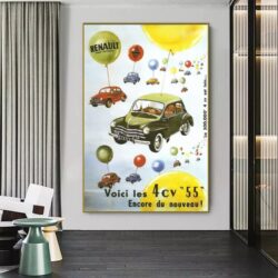 vintage car poster