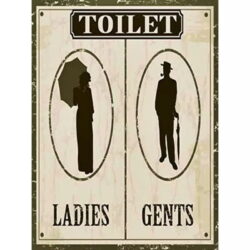 vintage toilet poster