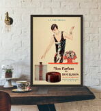 vintage perfume advertising poster