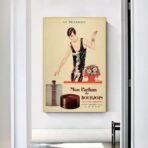 vintage perfume advertising poster