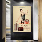 vintage perfume advertising poster
